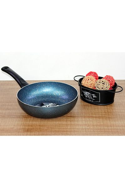 Mehtap No. 24 Granite Effect Wok Pan