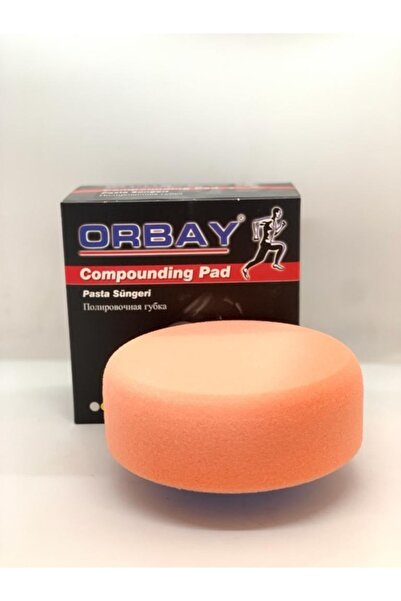 Orbay Aplikatörlü Polisaj Pasta Ve Cila Süngeri Turuncu Sert 150mm 1 Adet Fiy...
