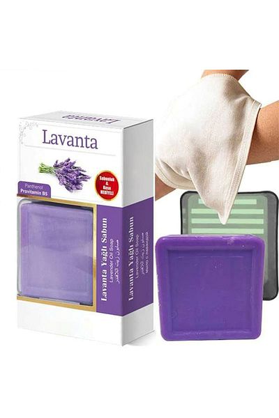 Phytoflora صابون زيت اللافندر 125 جرام (مع حقيبة وموزع صابون هدية)