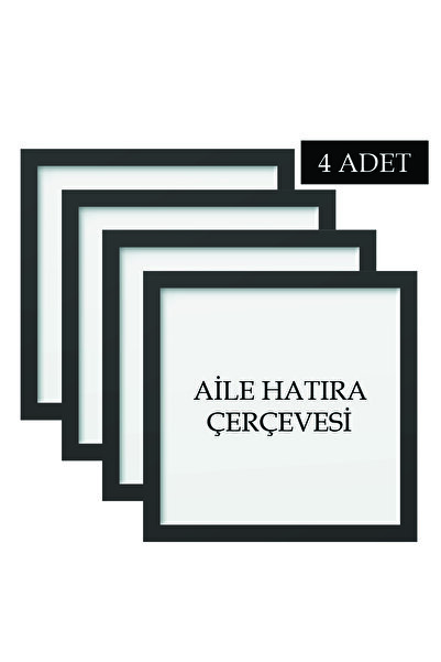 ÖZCANLAR ÇERÇEVE 4 Adet Aile Çerçeve Seti Tablo Seti Boş Çerçeve Masa Üstü Çerçeve Hediyelik Çerçeve