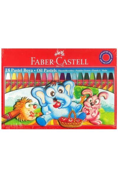 Faber Castell علبة كرتون تلوين باستيل 18 لون 125318