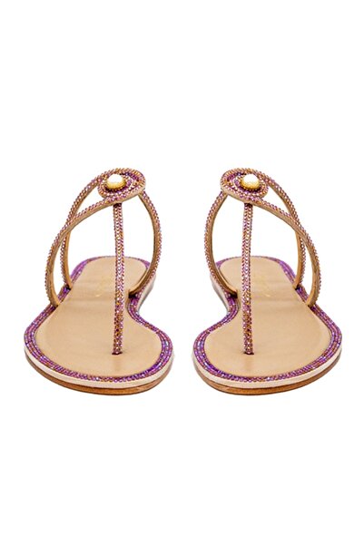 Vario Genuine Leather Women's Slippers 0197 308