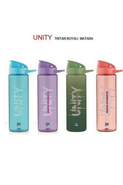 Gıpta Unity Tritan Painted Patterned Flask 630 Cc (Piece Price, Mixed Color)