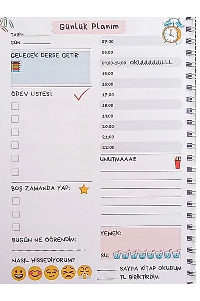 Be Planned Homework Notebook