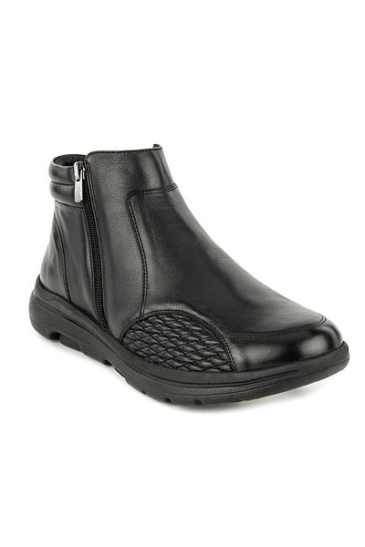 Muya Orthopedic Helix Genuine Leather Bone Protrusion Hallux and Heel Spur Pad Zippered Men's Boots 3