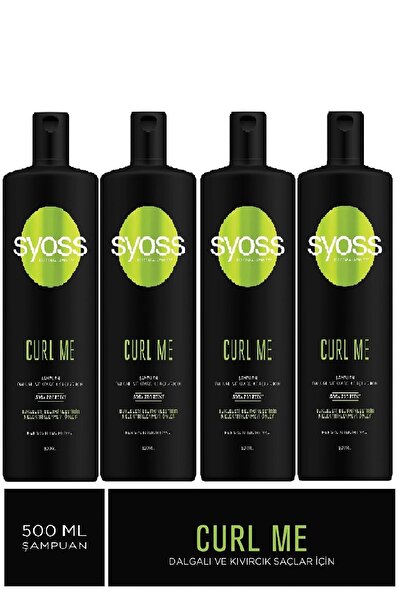 Syoss Curle Me Dalgali Ve Kıvırcik Saçlar Için Şampuan 500 Ml X 4 Adet
