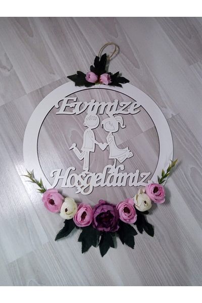 Evsay Welcome to Our Home Door Ornament Wall Accessory Door Accessory