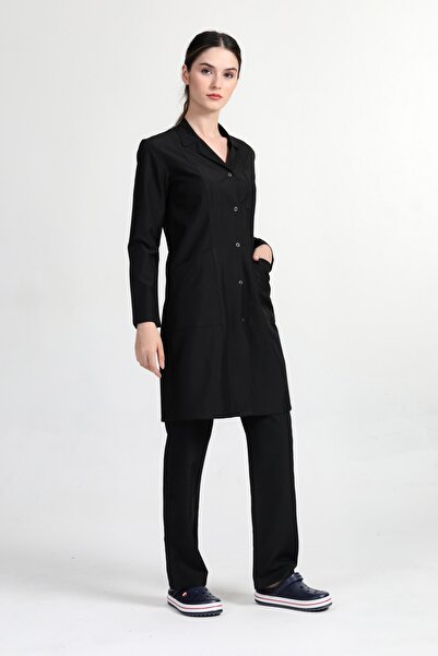 BAŞAK Apron Work Staff Hospital Student Cleaning Apron (Shirt Collar)