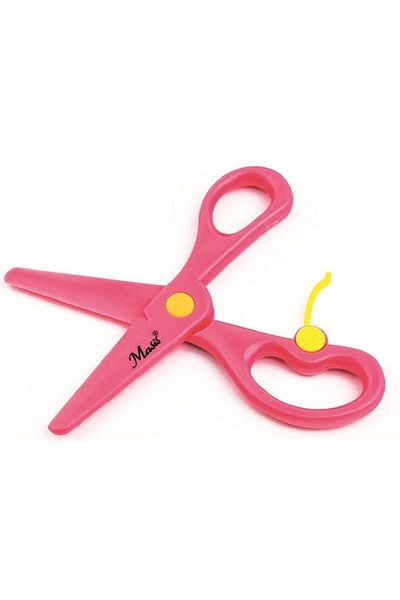 Masis Protected Plastic Pink Student And School Scissors