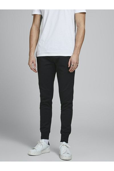 Jack & Jones Ανδρικό αθλητικό παντελόνι Jack&Jones Elastic Leg Black 12184970