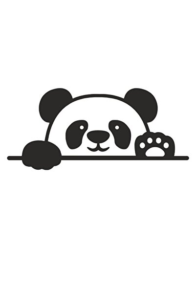 TSC ملصق تلقائي على شكل باندا ينظر من خلال صندوق السيارة مقاس 23 سم باللون ال...