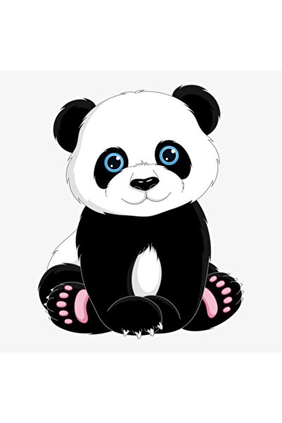 TSC ملصق لاصق للنافذة الخلفية للسيارة لطيف الباندا مقاس 17 سم