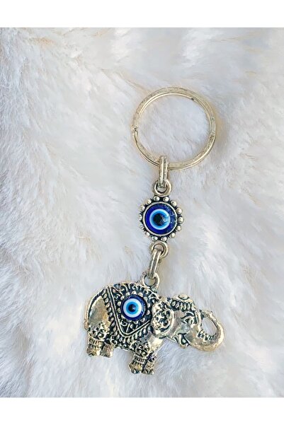 Malinka Breloc elefant cu mărgele Evil Eye, ornament cadou, accesoriu pentru ...