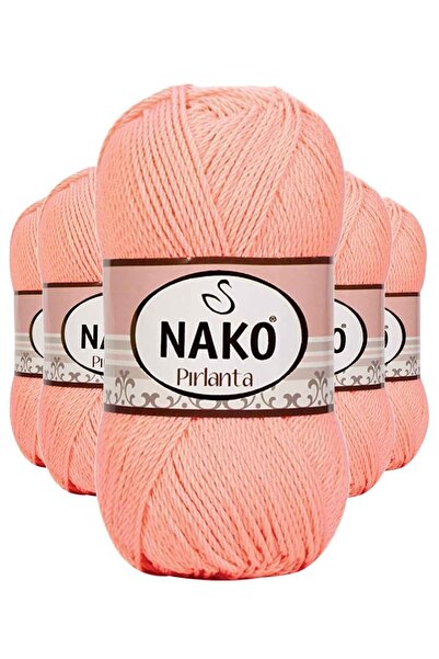 NAKO 5 قطع أميجورومي الماس الحياكة اليدوية الخيط الصوف السلمون 3148
