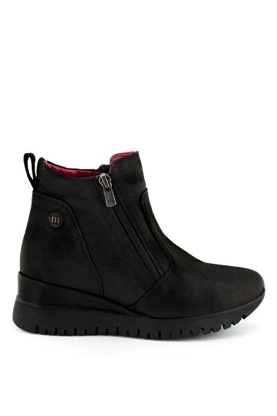 Mammamia D22kb-4325n Kadın Hakiki Deri Bot Siyah