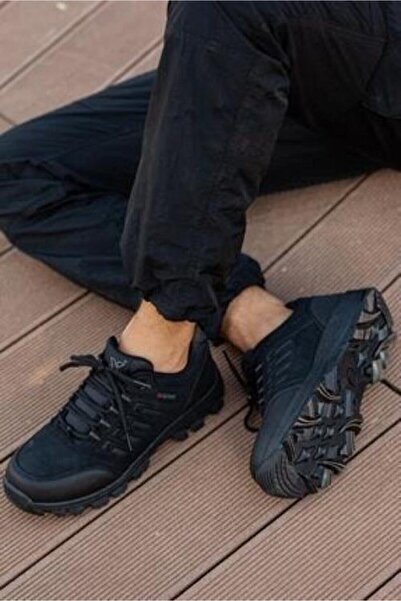 Genel Markalar Unisex Siyah Suya Soğuğa Dayanıklı Kışlık Trekking Kısa Bot