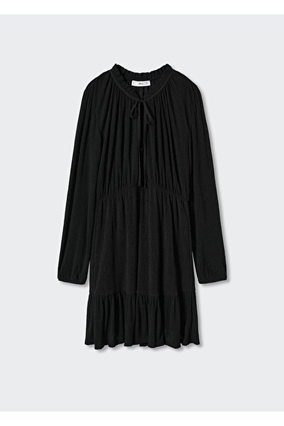 MANGO Woman Dokuma Mini Elbise