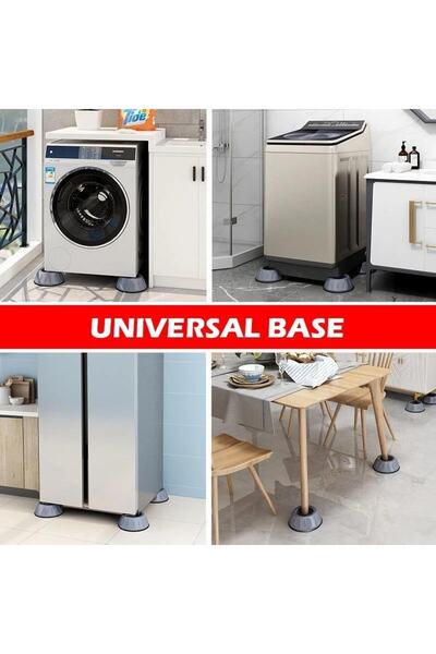 Şipşak Geldi Universal Çamaşır Makinesi Titreşim Ve Ses Önleyici Vantuzlu Ayak Takoz Kaliteli Ürün 12 Adet 3 Takm