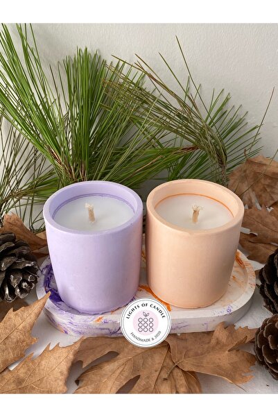 lıghts of candle handmade & 2020 Cadılar Bayramı- Halloween Kokulu Beton Muml...