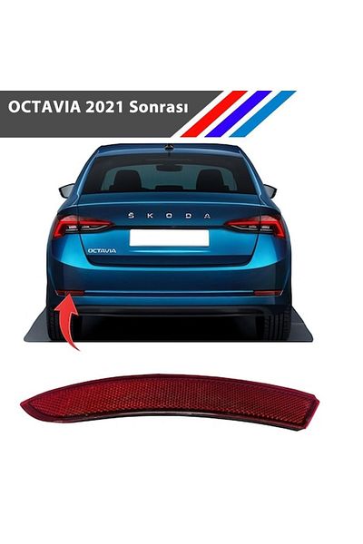 BEMPARTS Skoda Octavia Rear Bumper Reflector Left And Right After 2021