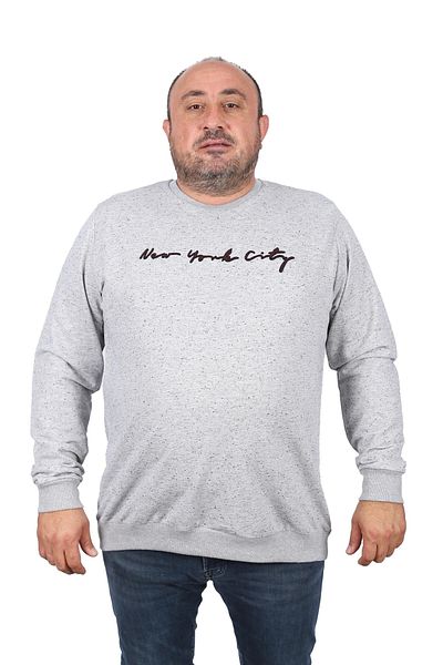 Starbattal Plus Size Sweat New York City 22704-γκρι