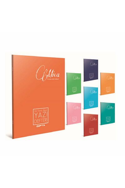 Gıpta A4 Mica Notebook - Upright Writing, Wire Stitching Pp. Cover, 40yp, 6551-6815 Model, 1 Piece