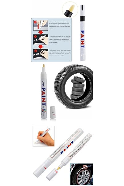 PAINT Lastik Boyama Yazma Kalemi Beyaz