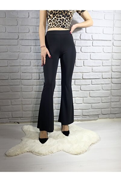 AYSİ COLLECTİON Ψηλόμεσο κολάν Lycra με φαρδύ πόδι