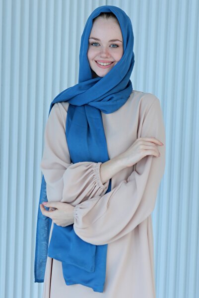 LAVİNİST وشاح حريري أزرق