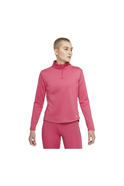 Nike Therma-fit One 1/2-zip Long-sleeve Kadın Sweatshirt - Pembe Dd4945-622