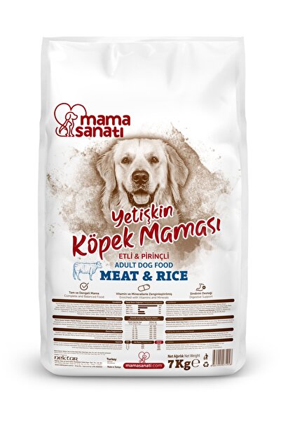 Mama Sanatı Etli&pirinçli Yetişkin Köpek Maması 7 Kg