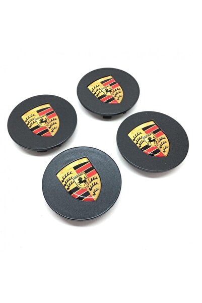 ALTAŞ Porsche Geçme Jant Göbeği Siyah 4 Lü 62/77mm