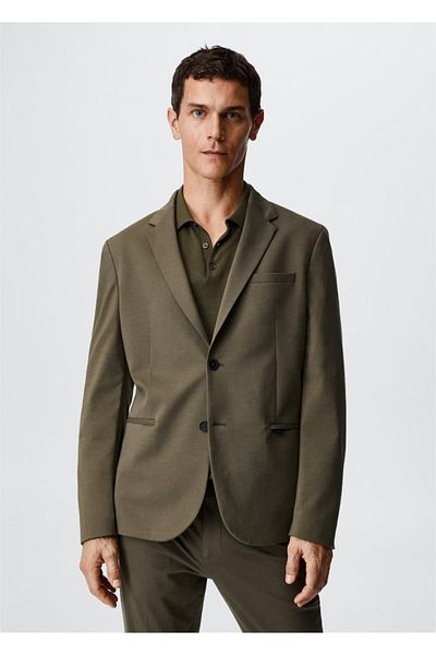 MANGO Man Schmal geschnittene Baumwolljacke