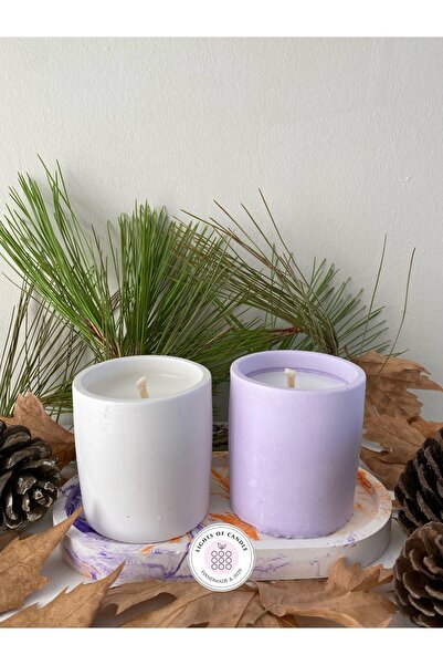 lıghts of candle handmade & 2020 Cadılar Bayramı- Halloween Kokulu Beton Muml...