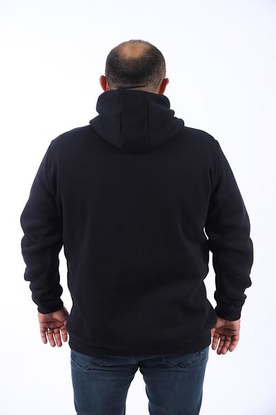 Starbattal Ανδρικό Basic Sweat Hooded 11700-μαύρο μεγάλο μέγεθος