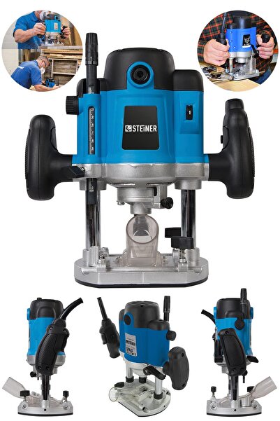 STEİNER Alman Gt-blue 4000 Watt Profesyonel Devir Ayarlı Freze Formika Makina...