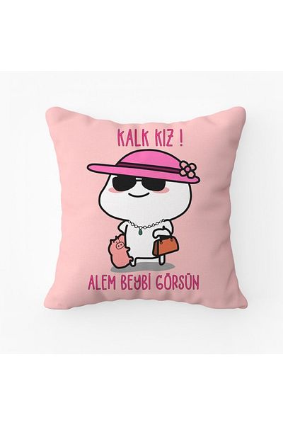 Puffbutik Get up girl let the world see baby Printed pillow, i'm looking but i enjoy it tiny notebook