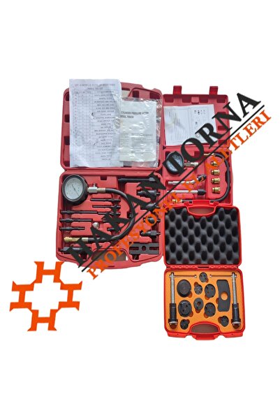 Rico Kompresör Test Cihazı Kiti Dizel - Benzinli - Fren Piston Itme Aparatı Seti