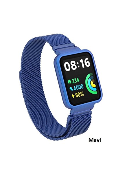UnDePlus Xiaomi Redmi Watch 2 Lite Kordon Kasalı Milano Loop Metal Kordon