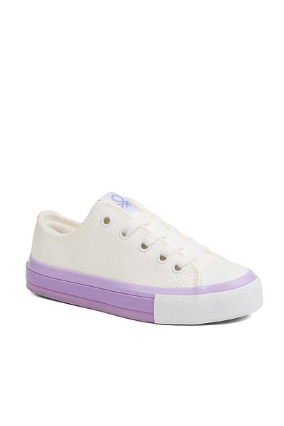 Benetton ® |   Bn-30740 - 3374 Alb Liliac - Pantofi sport pentru copii