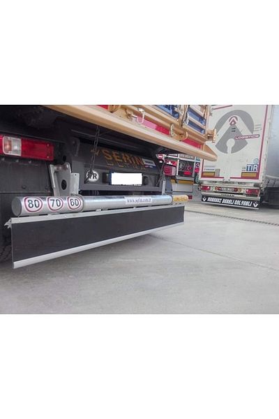 otopaspascım Truck Mudflap - Truck Mat - Truck Dust Cover (35x240) Aluminum Slatted Mudflap Black