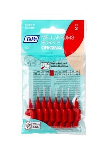 TePe Interface Brush Red 0.5mm 8-pack