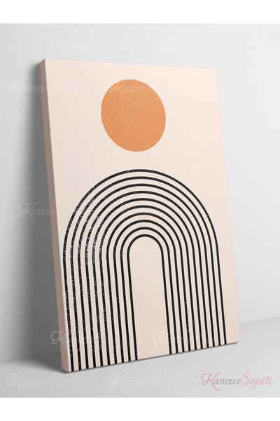 KanvasSepeti Abstract Decorativ Vintange Retro Bohe Bohemian Boho Bohom Art Vectorial Abstract Color Canvas Canvas Print