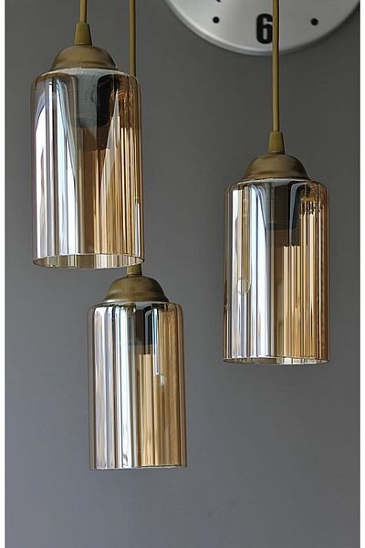 Uçar Antiqued Triple Honey Glass
