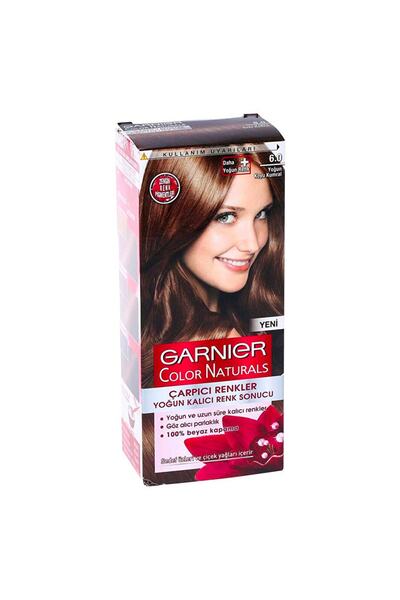 Garnier Color Naturals Saç Boyası Çarpıcı Renkler No:6.0 Yoğun Koyu Kumral Saç Boyası 1 Adet
