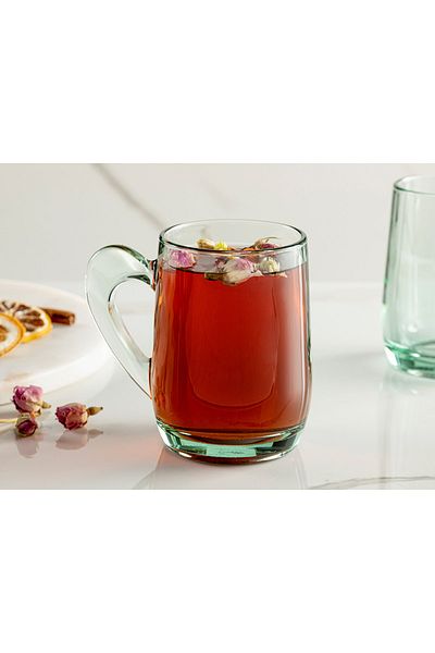 English Home Pasabahce Aware - 335 ml Mocha&Chai Glass Mug