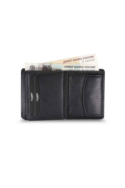 GUARD Black Men's Wallet with Medium Double Python and Coin Compartment