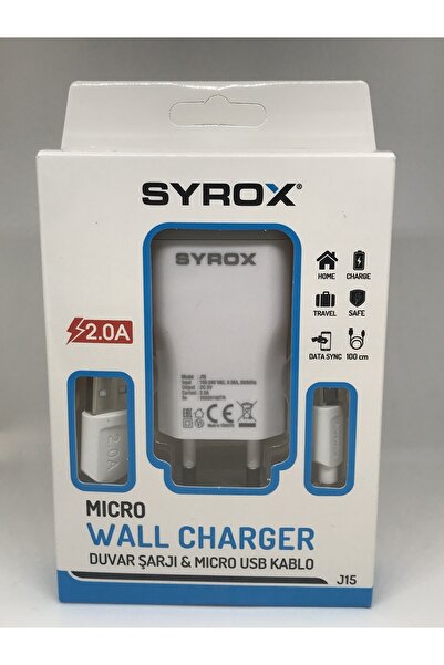 Syrox J15 Uyumlu Hızlı Şarj Aleti