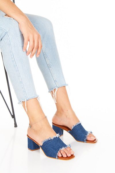 irmona Lili Jeans Denim Home and Outdoor Wear Papuci cu toc
