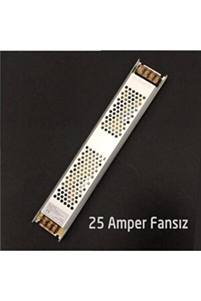 Genel Markalar 12v 25a Şerit Led Trafosu 12volt 300watt 25amper Ultra Slim Led T